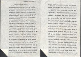 1968-1980 Erdőfi Imre dalszövegíró 2 db autográf aláírással ellátott szerzeménye + 2 db családtagjai...