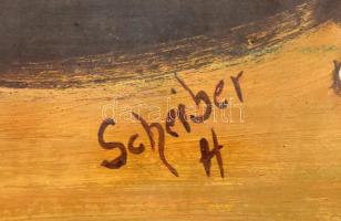 Scheiber H jelzéssel: Három grácia. Tempera, karton. Kissé sérült. 73×57 cm