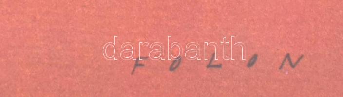 Jean-Michel Folon (1934-2005): Roland Garros 1982, tenisz plakát, ofszet, jelzett a plakáton, Maeght...