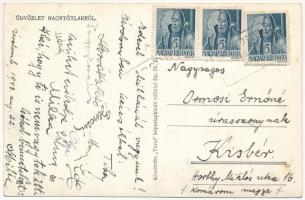 Nagytótlak, Lak, Lakszentmiklós, Selo; utcakép a templommal / street view with church (EK)