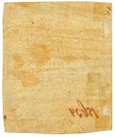 Eger 1849. 1kr kézi aláírással, "15634" sorszámmal T:F,VG fo., hátoldalán kevés ragasztósz...