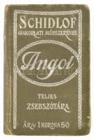 Schidlof. Magyar-angol, angol-magyar teljes zsebszótára. Szerk.: Germanus Gyula. Bp., 1913, Schenk Ferencz. Kiadói kopott egészvászon-kötés, laza fűzéssel.