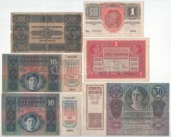 1902. 1000K felülbélyegzés nélkül + 1912. 100K felülbélyegzés nélkül + 1913. 20K (2xklf, mindkettő f...