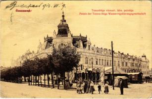 1913 Temesvár, Timisoara; A Bega vízszabályozási társulat palotája / palace of the water control company (fa)