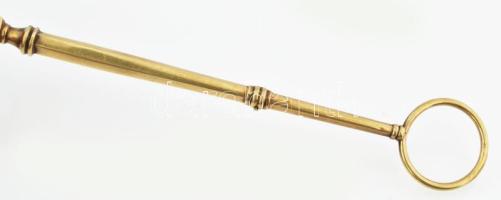 Arany (Au) 14 lornyon, jelzett, kis horpadással, nehezen nyílik, bruttó: 26,7 g