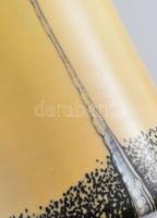 Caithness skót kézzel készült üvegváza, jelzéssel, hibátlan, m: 25 cm