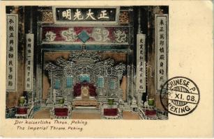 Beijing, Peking; Der kaiserliche Thron / The Imperial Throne (EB)