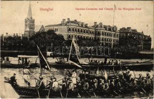 Shanghai, German Consulate and Church in the Wangpoo Road (EK)