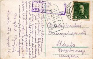 1916 Lublin, Krakowskie Przedmiescie / Krakauerstrasse / street, shops + "K.u.k. Etappenpostamt...