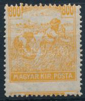 1924 Arató 800K elfogazva (ráncok) / Mi 395 shifted perforation (creases)