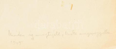 Jelzés nélkül: Pipázó portréja. Tus, papír, 27×18 cm. Sarkaiban papírra ragasztva