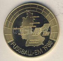 NSZK 1988. "Labdarúgó EB" ffm emlékérem díszdobozban T:PP