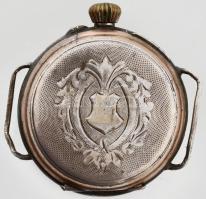 Ezüst(Ag) zsebóra, jelzett, nem jár, d: 3,5 cm, bruttó: 23,7 g