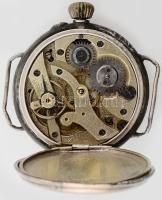 Ezüst(Ag) zsebóra, jelzett, nem jár, d: 3,5 cm, bruttó: 23,7 g