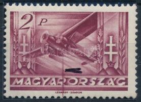 1936 Repülő III. 2P rákelcsíkkal / Mi 536 with paint stripe