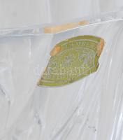 Val. St. Lambert jelzéssel 6 darabos kristály tárgy tétel, sérülésekkel, m: 23 cm alatt