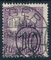 1931 Kisegítő bélyegek 10/16f elcsúszott felülnyomattal