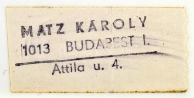 Fischer Annie (1911-1995) Kossuth-díjas zongoraművészről karmesterről készített 7 db fotó Matz Károl...