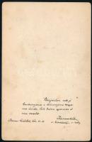 1904 "Szűz Mária a kis Jézussal" festményről készült keményhátú fotó, a hátoldalán: "...
