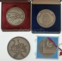 Vegyes 4db-os, bélyeggyűjtő találkozó és kiállítási emlékérem, közte: Szlovákia 1993. "Narodna ...