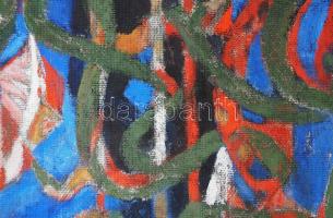 Farkas György (1911-1995): Ünnep. Olaj, vászon, jelzett a hátoldalán, keretben, 85x110 cm. KIZÁRÓLAG...