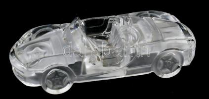 Daum Nancy jelzéssel: Autó. Formába öntött üveg, hibátlan, h: 17,5 cm