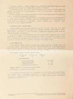 cca 1950-1960 "Mátyás kis-zúzó" mezőgazdasági gép kétoldalas ismertetője, gyártó: Mátyás E...