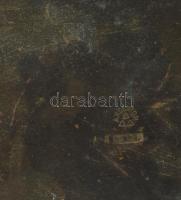 Argentor szecessziós ékszeres doboz, jelzéssel, sérült, 14x11x12 cm