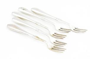 Ezüst(Ag) 5 db sajtvilla, jelzett, h: 12,5 cm, nettó: 74,5 g