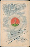 1896 Nemes Hanzély Gyula a Balassagyarmati Bank későbbi elnökének és Z. Szalatsy Rezső aláírt portré...