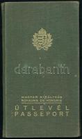 1937-1938 Magyar Királyság fényképes útlevele Laufer Béla mérnök és felesége, izraelita házaspár rés...
