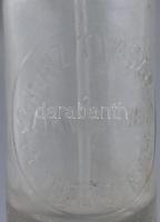 Kuncz Tivadar Pesterzsébet szódás / szikvízes üveg feliratos