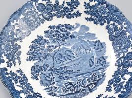 Royal Worcester nagy teás csésze alátéttel, jelzett, csészén sérüléssel, d: 18 cm, m: 10 cm