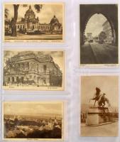BUDAPEST - Kb. 378 db régi képeslap albumban