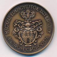 Kutas László (1936-) 1986. "MÉE Sopron / Liszt Ferenc halálának 100. évfordulója" bronz ké...