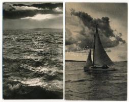 BALATON - 36 db főleg régi képeslap vegyes minőségben