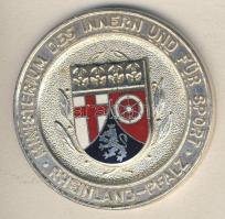 Németország DN "Belügy- és Sportminisztérium" ffm multicolor emlékplakett T:1