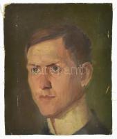 Jelzés nélkül, XX. sz. első fele: Arckép. Olaj, vászon, 33x27 cm