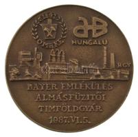 Bognár György (1944-) 1987. "100 éves a Bayer-eljárás Dr. C.J.Bayer / Almásfüzitői Timföldgyár&...