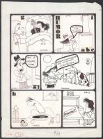 Nyárádi Éva (?-): Humor ABC, 5 db grafika, tus, papír, 30×21 cm