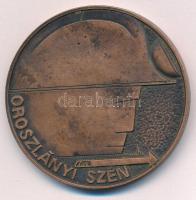 1987. "50 éves az Oroszlányi Szénbányászat 1937-1987 / Oroszlányi Szén" bronz emlékérem (5...