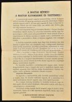 1956 3 db 1956-os röplap: "Felhívás a magyar néphez! Megalakult a magyar forradalmi munkás-para...