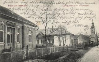 Ilosva with pharmacy and church