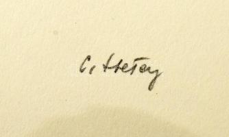 Hetey Katalin (1924-2010): Rész-egész (szoborterv). Szitanyomat, papír. Jelzett. Számozott (26/40). ...