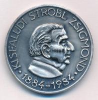 Szabolcs Péter (1942-) 1984. MÉE Zala megye / Kisfaludi Strobl Zsigmond ezüstpatinázott bronz emlékérem (42,5mm) T:UNC Adamo ZE1