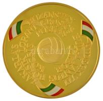 Rónay Attila (1971-) 2003. "Magyarország-Anglia 6:3, 50. évforduló" részben multicolor, aranyozott, jelzett Ag emlékérem, peremén "1047" sorszámmal, eredeti tokban (31,30g/0.999/42,5mm) T:PP