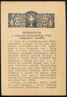 1938 Budapesti Eucharisztikus Világkongresszus imalap