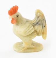 12 db kínai jáde kakas figura, eredeti dobozában egyenként m:4 cm