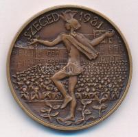 Tóth Sándor (1933-2019) 1981. "MÉE Szeged / Bartók Béla" kétoldalas bronz emlékérem (42,5m...