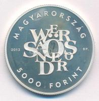 2013. 5000Ft Ag "Weöres Sándor születésének 100. évfordulója" T:PP fo. Adamo EM257